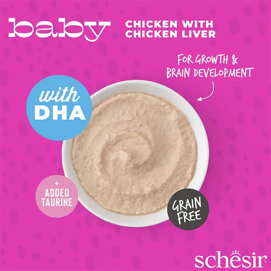 Schesir Baby Cat Mousse Chicken and LiverWet Cat Food - 70g