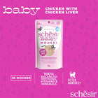 Schesir Baby Cat Mousse Chicken and LiverWet Cat Food - 70g