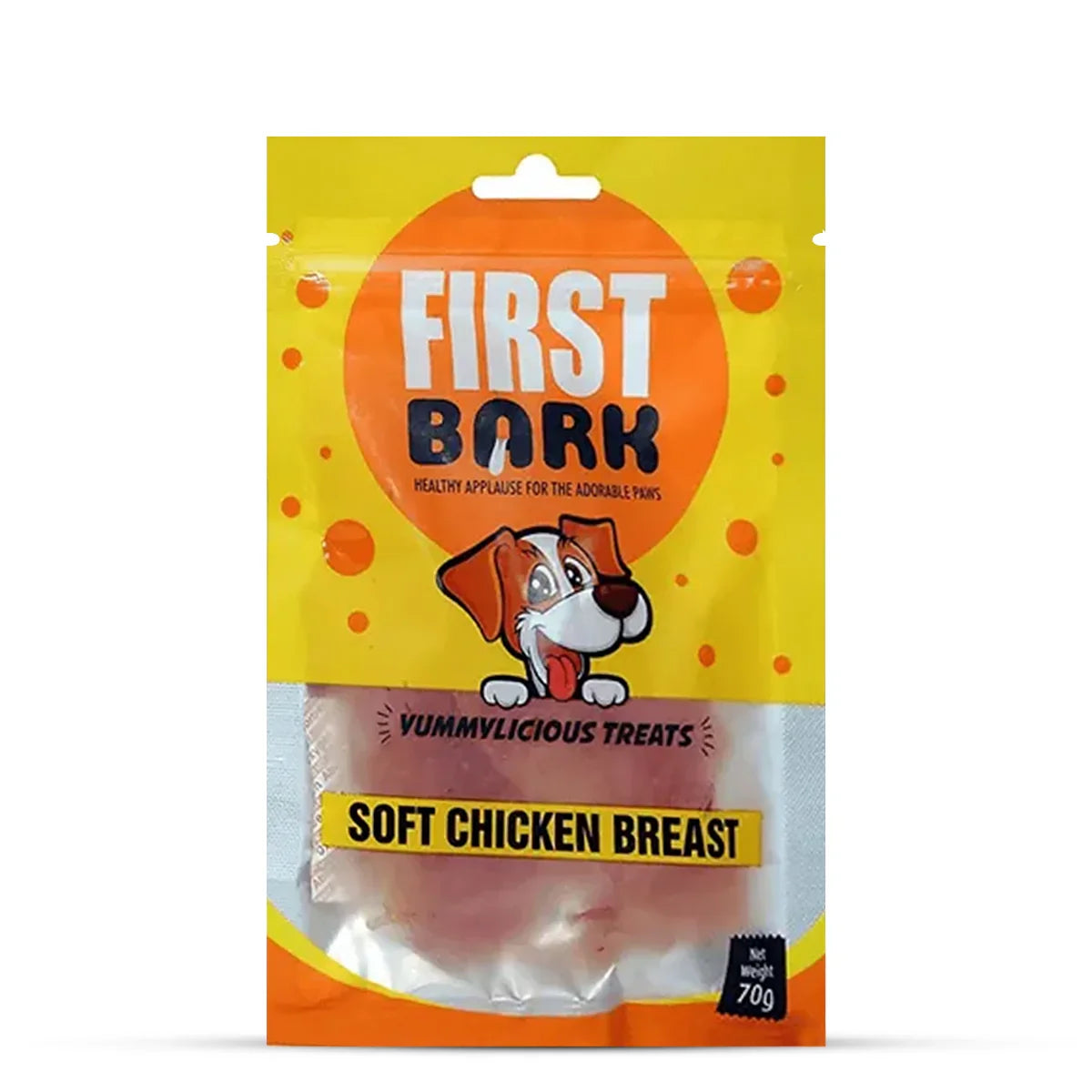 First Bark Soft Chicken Breast Dog Meaty Treat- 70g