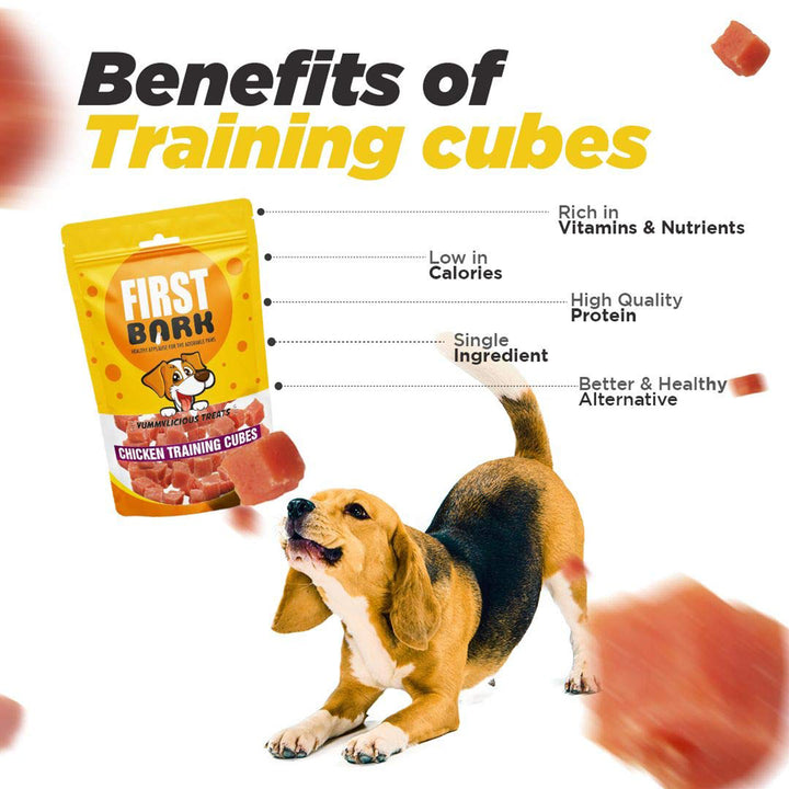 first-bark-chicken-training-cubes-dog-meaty-treat-70g