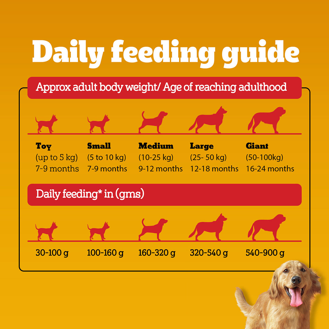 Pedigree Vegetarian Dry Dog Food - All Breed Puppy & Adult - 2.8kg