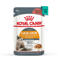 Royal Canin Hair & Skin Wet Cat Food - All Breed Adult - 85g