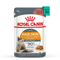 Royal Canin Hair & Skin Wet Cat Food - All Breed Adult - 85g
