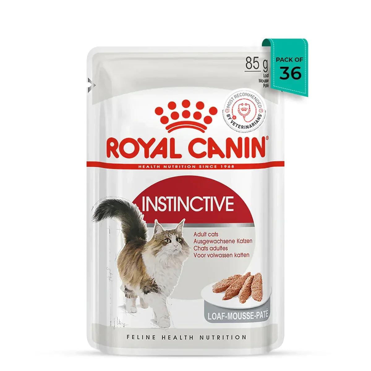 Royal Canin Instinctive Loaf Wet Cat Food - All Breed Adult - 85g