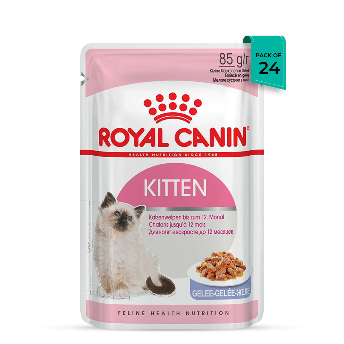 Royal Canin Kitten Instinctive Jelly Wet Cat Food - All Breed - 85g