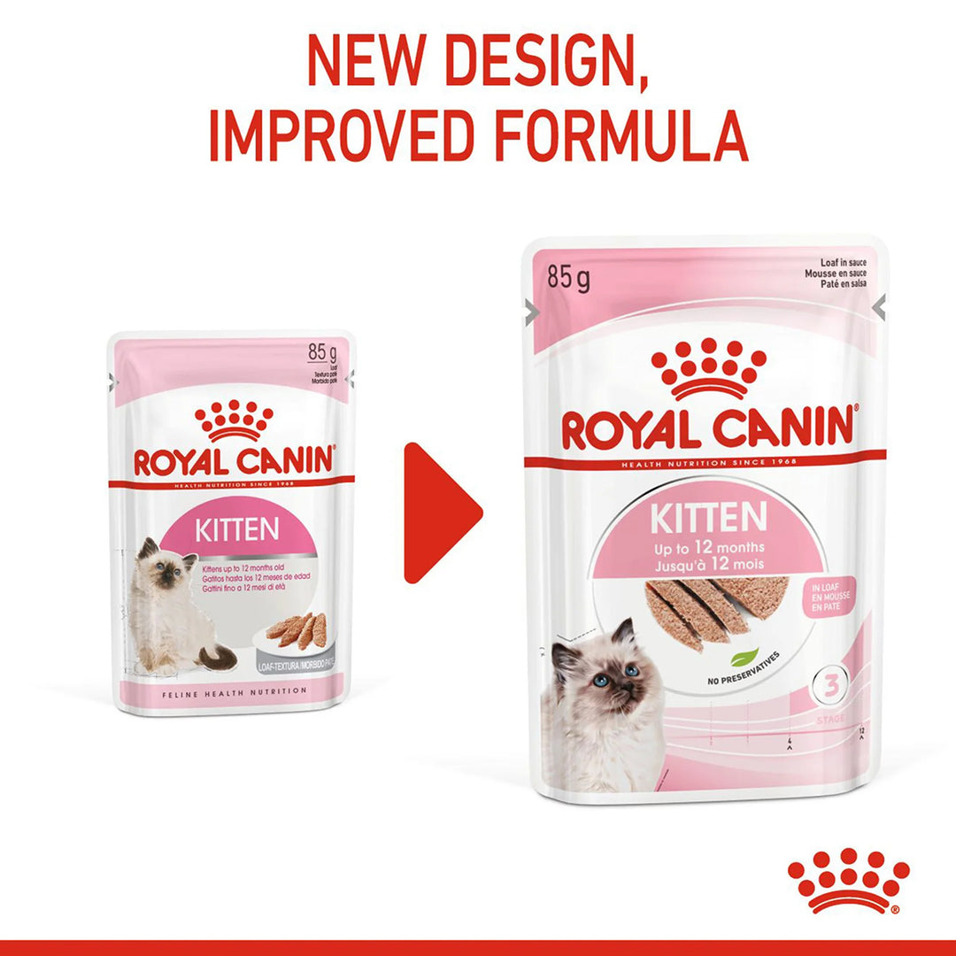 Royal Canin Instinctive Loaf Kitten Wet Cat Food - All Breed - 85g