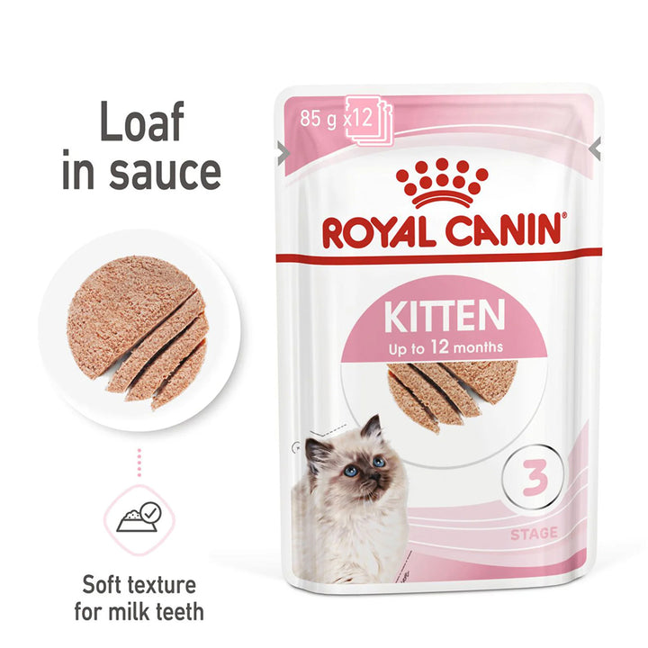 Royal Canin Instinctive Loaf Kitten Wet Cat Food - All Breed - 85g