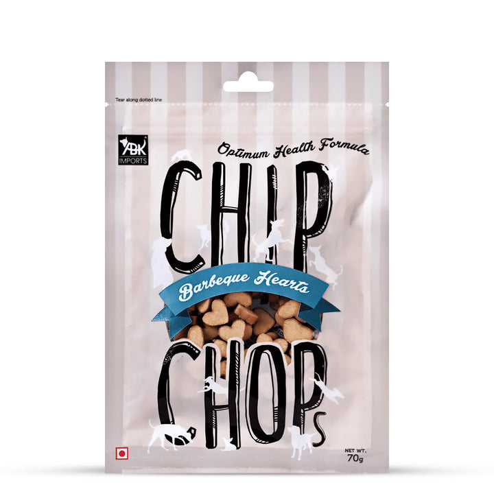 Chip Chops Barbeque Hearts Dog Meaty Treat – 70g
