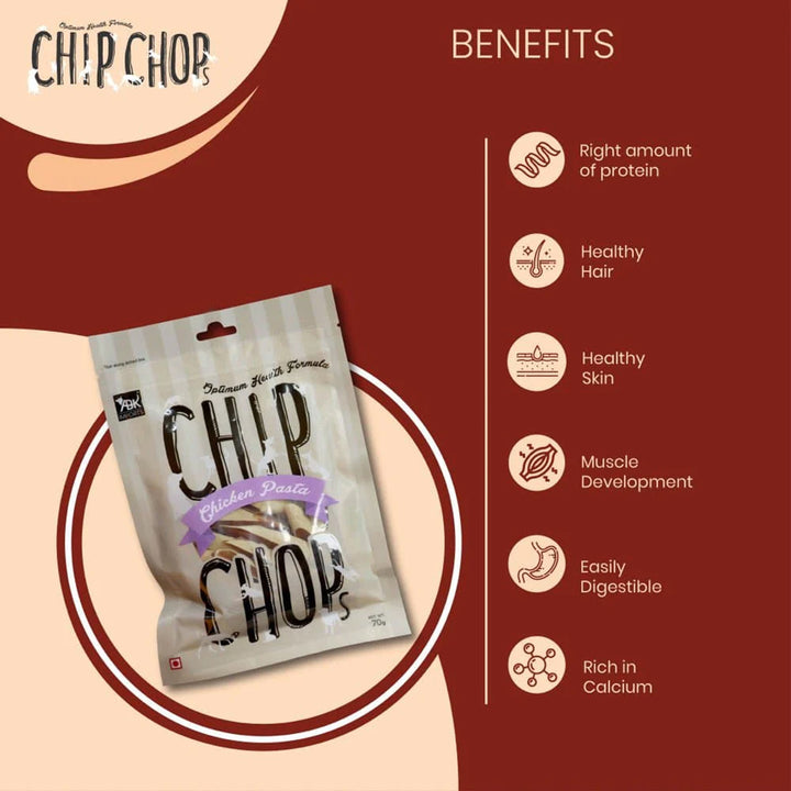 Chip Chops Chicken Pasta Dog Meaty Treat - 70g