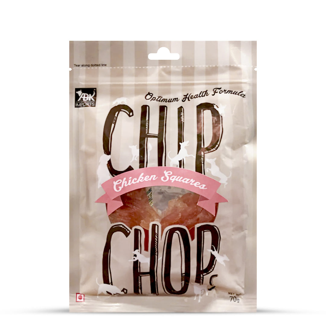 Chip Chops Chicken Squares Dog Meaty Treat - 70g