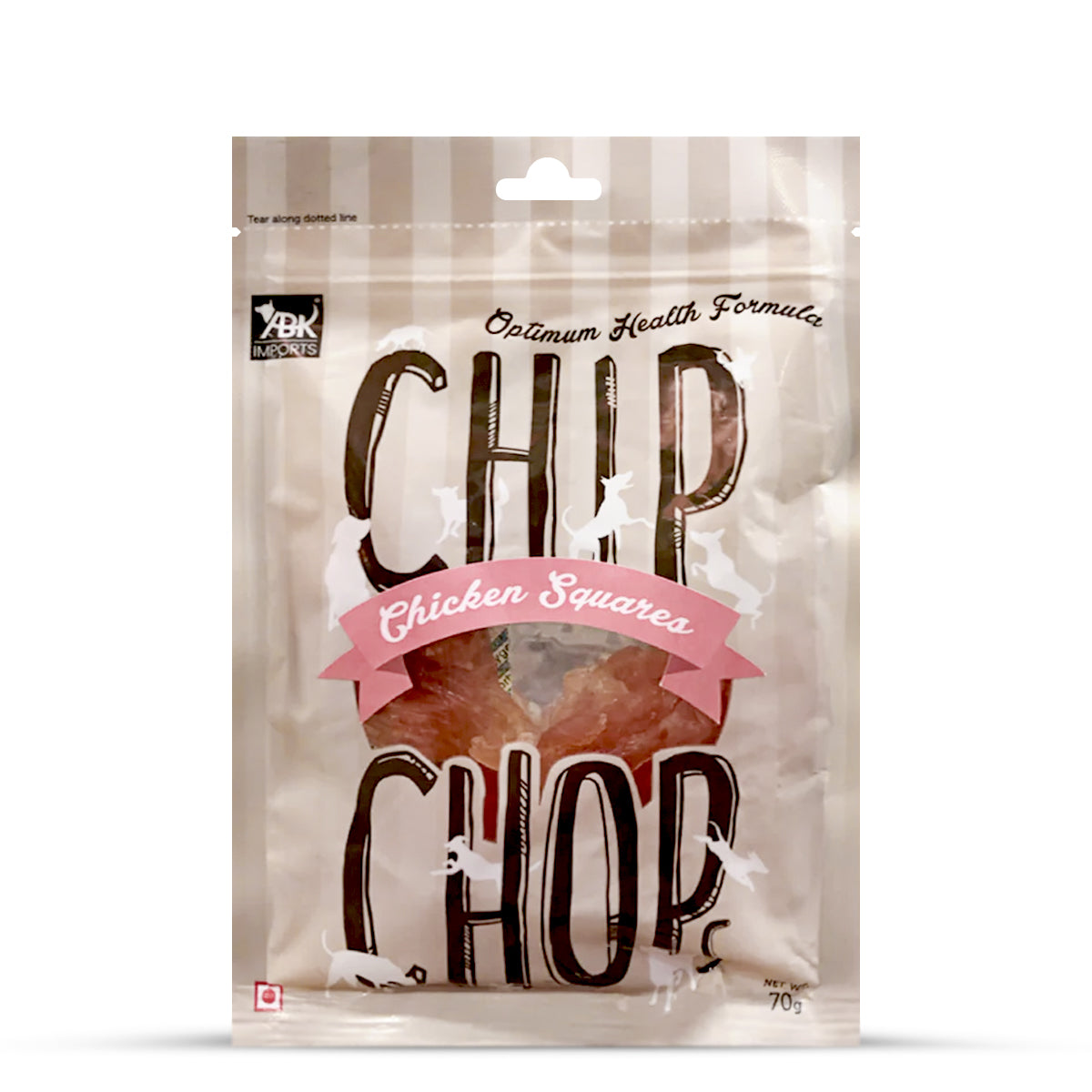 Chip Chops Chicken Squares Dog Meaty Treat - 70g