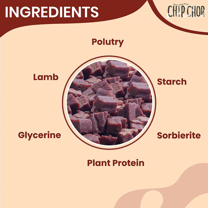 Chip Chops Lamb Cubes Dog Meaty Treat - 70g