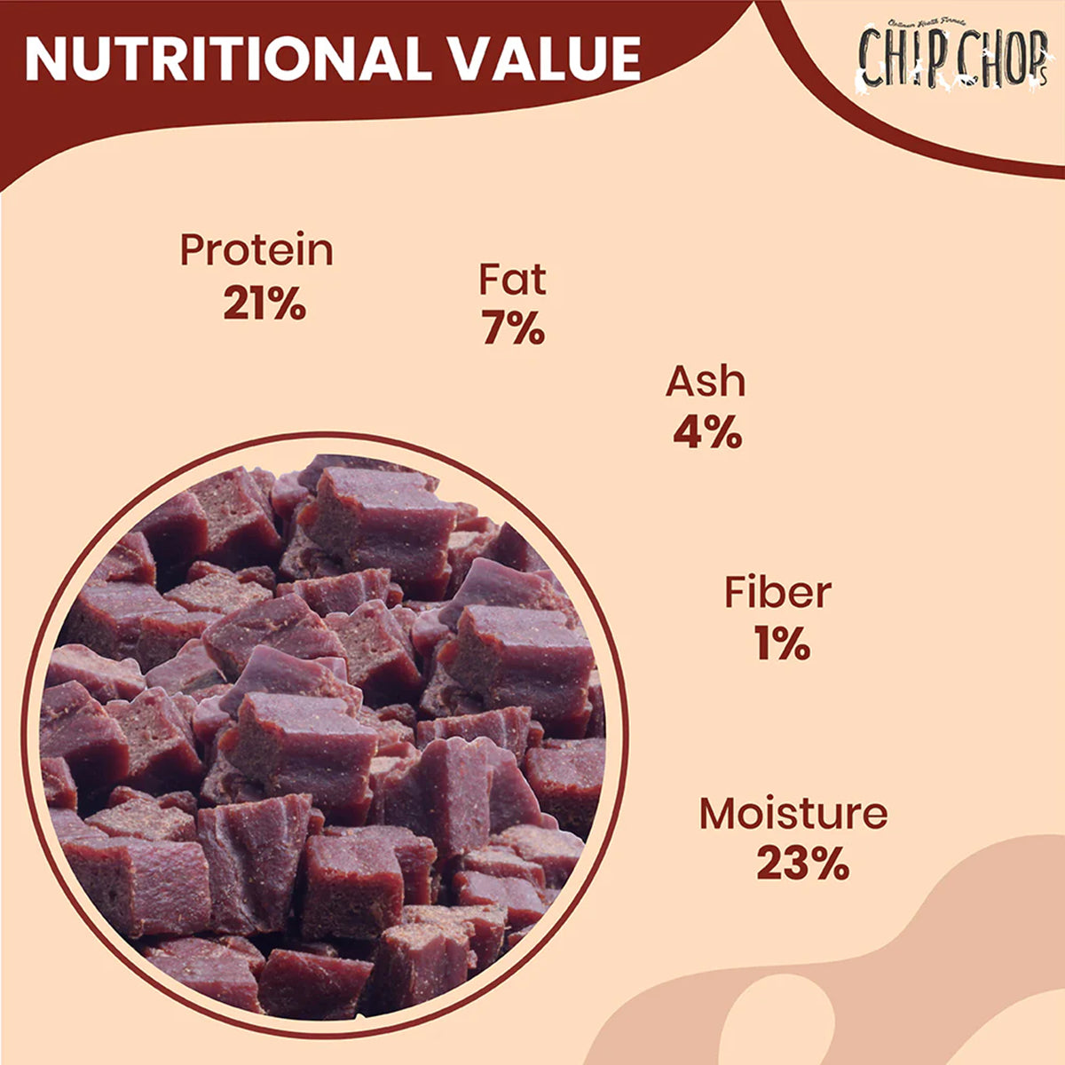 Chip Chops Lamb Cubes Dog Meaty Treat - 70g
