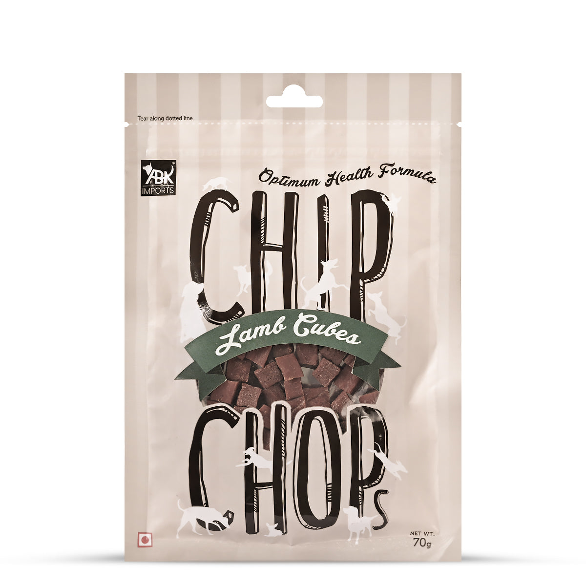 Chip Chops Lamb Cubes Dog Meaty Treat - 70g