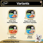 Cesar Gourmet (1+ Years) White Meat Fish & Vegetables Flavour Wet Dog Food - All Breed Adult - 100g - Zigly
