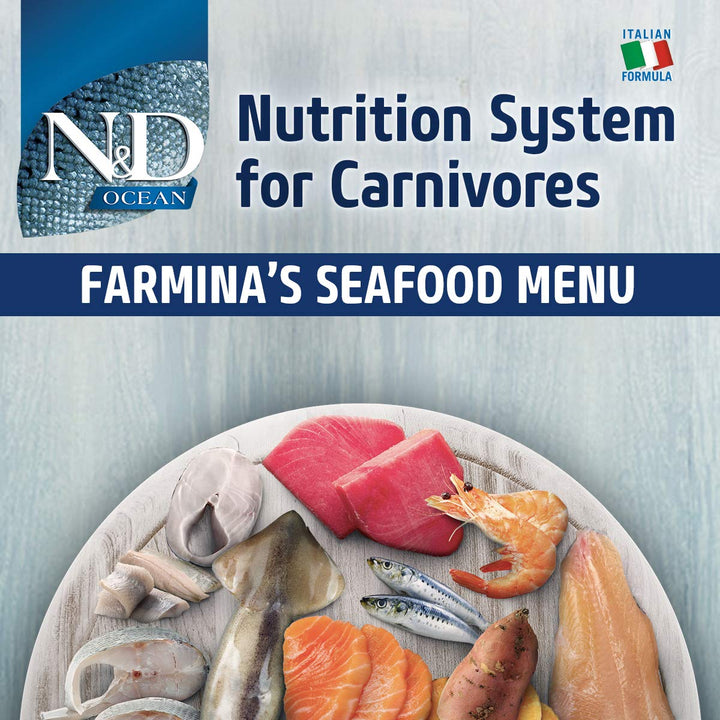 Farmina N&D Ocean COD Pumpkin & Cantaloupe Melon Dry Dog Food - Medium & Maxi Breed Puppy - 2.5kg