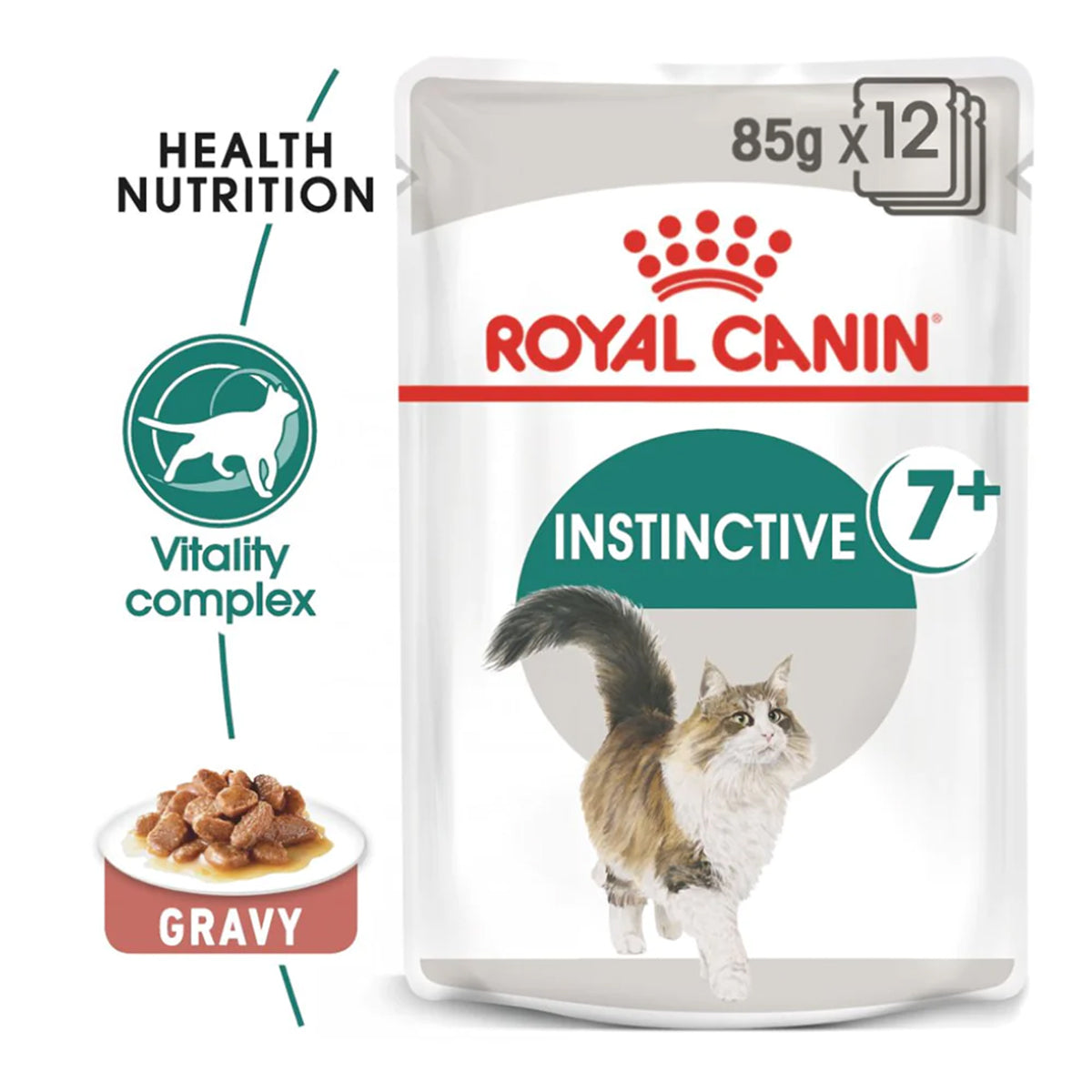 Royal Canin Instinctive 7+ Years Mature Wet Cat Food - All Breed Adult - 85g