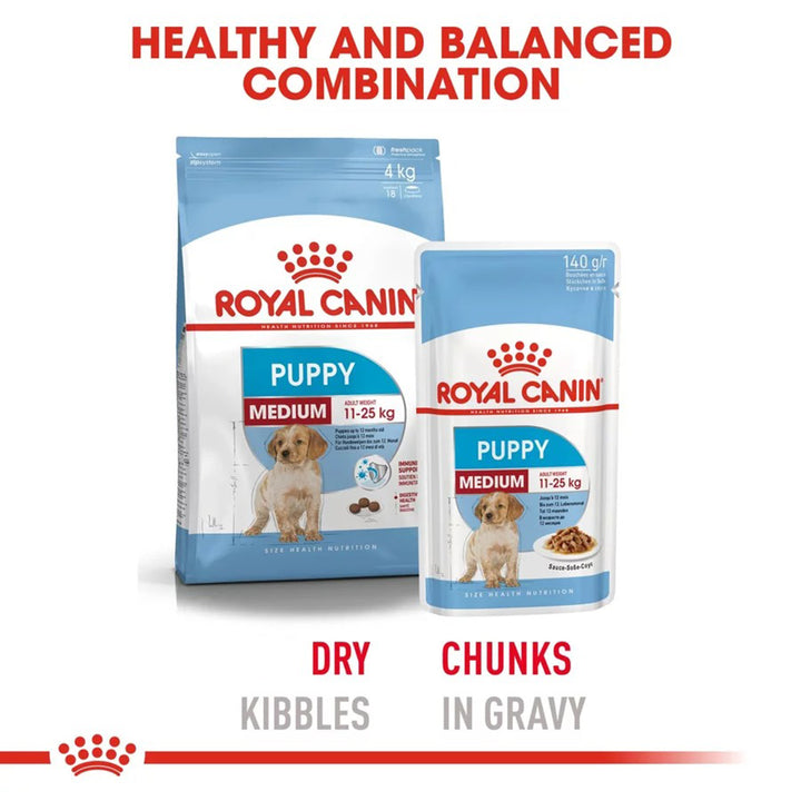 Royal Canin Medium Puppy Wet Dog Food 140g