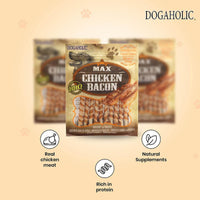 Dogaholic BBQ Max Chicken Bacon Sticks Dog Treats
