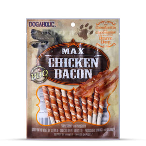 Dogaholic BBQ Max Chicken Bacon Sticks Dog Treats