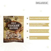 Dogaholic Chicken Bacon Bone Bbq Dog Treat - 10 Pieces