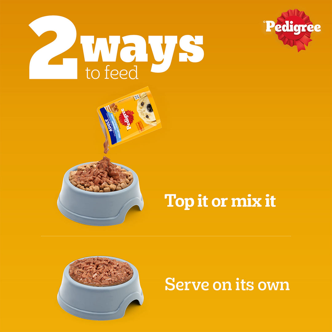 Pedigree Adult Chicken Grilled Liver in Loaf with Vegetables - Wet Dog Food - All Breeds - 70g