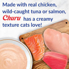 Inaba Churu Chicken with Shrimp Recipe Lickable Puree Cat Treats (56g)