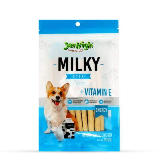 JerHigh Milky Stix Bite Dog Meaty Treat - 100g