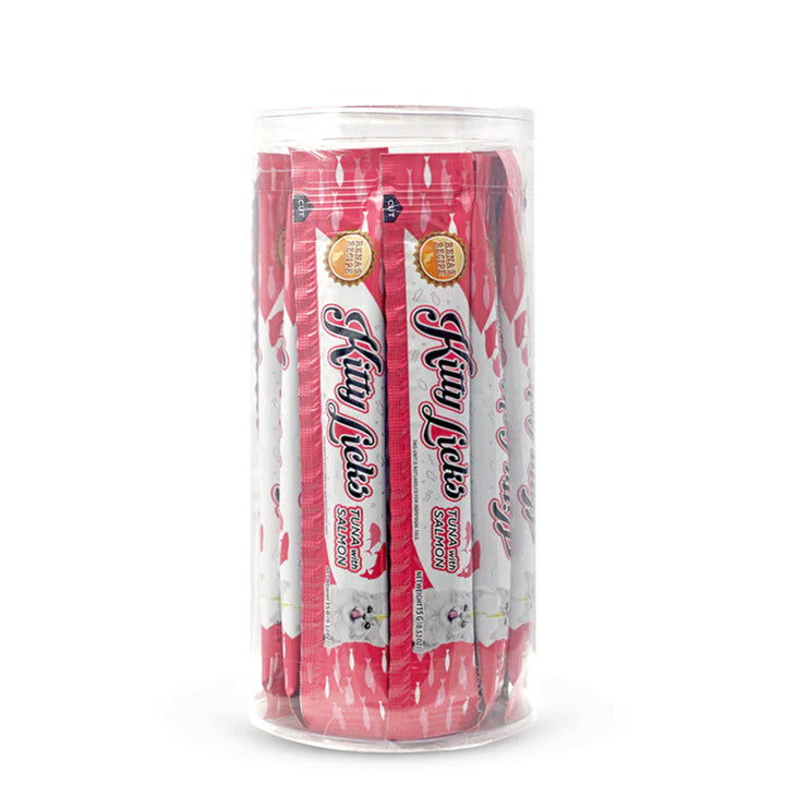 Kitty Licks Tuna With Salmon Cat Treat – 15g × 30 Tubes