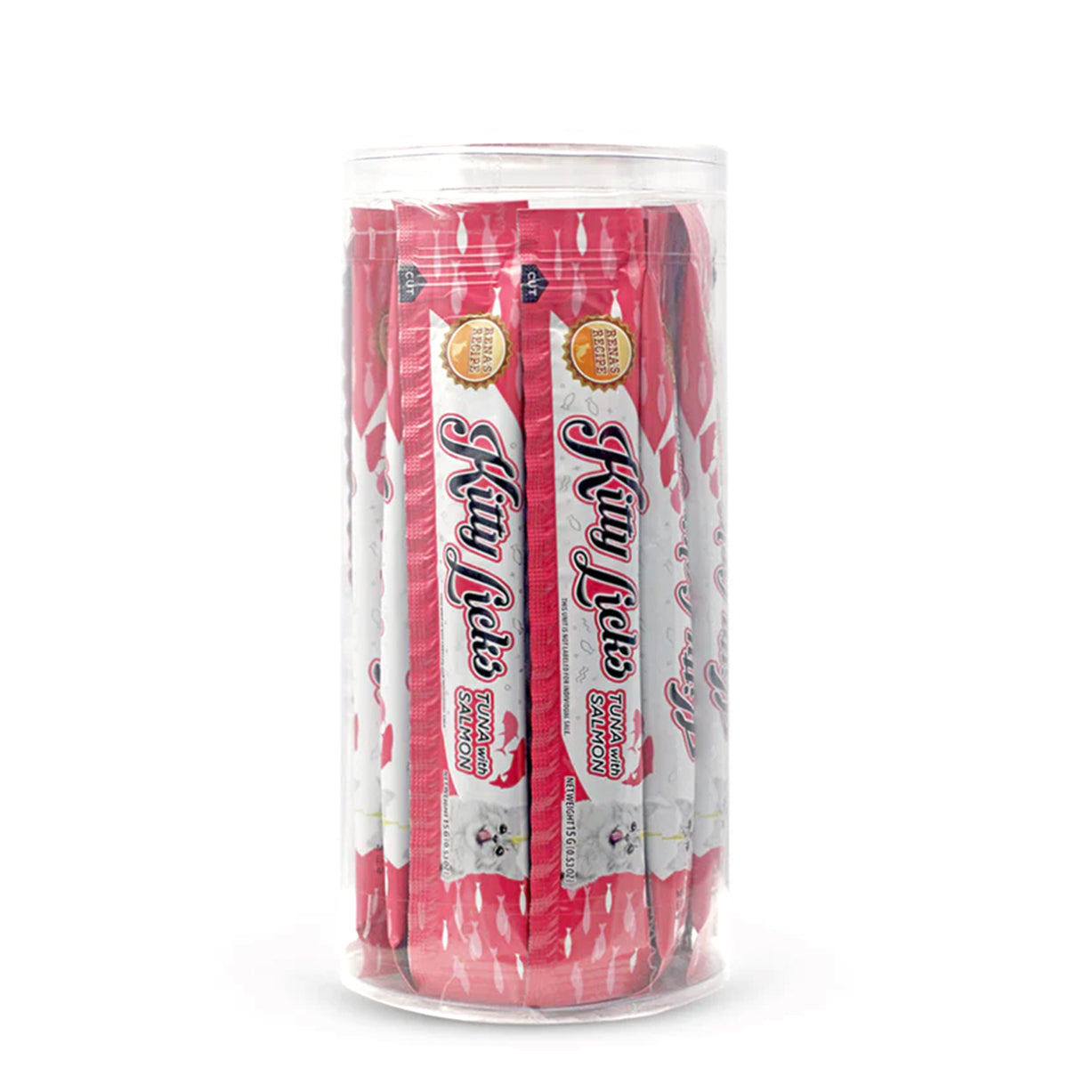 Kitty Licks Tuna With Salmon Cat Treat – 15g × 30 Tubes