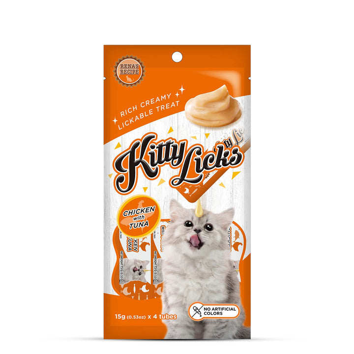 Rena Kitty Licks Chicken With Tuna Cat Treat - 60g Tubes