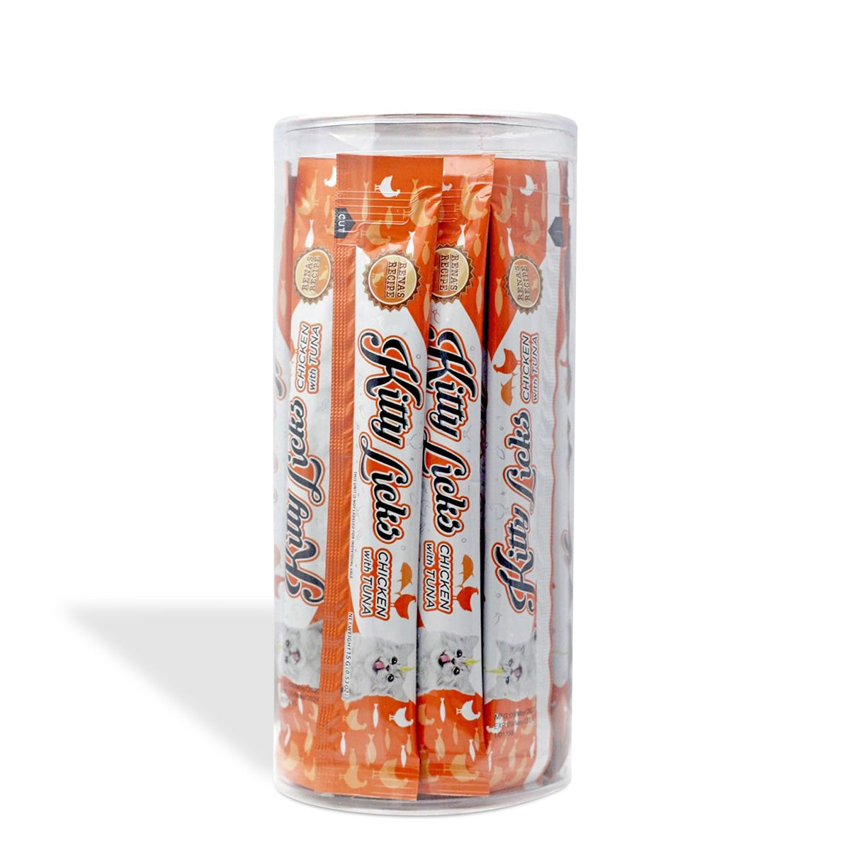 Rena Kitty Licks Chicken Tuna Cat Treat - 15g x 30 tubes