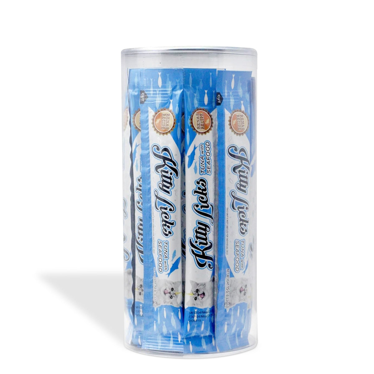 Rena Kitty Licks Tuna Seafood Cat Food - 15g x 30 Tubes