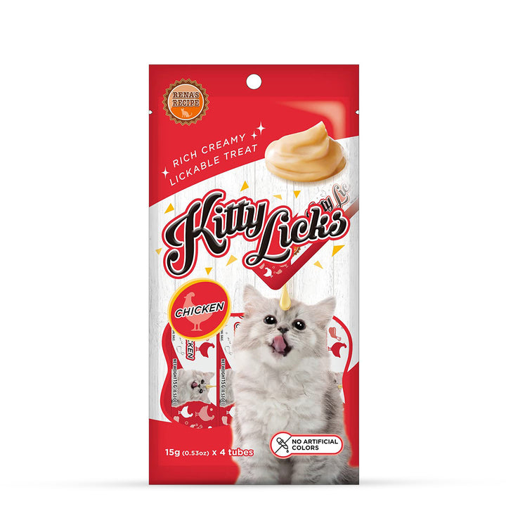 Rena Kitty Licks Chicken Flavor Cat Treat -60g Tubes