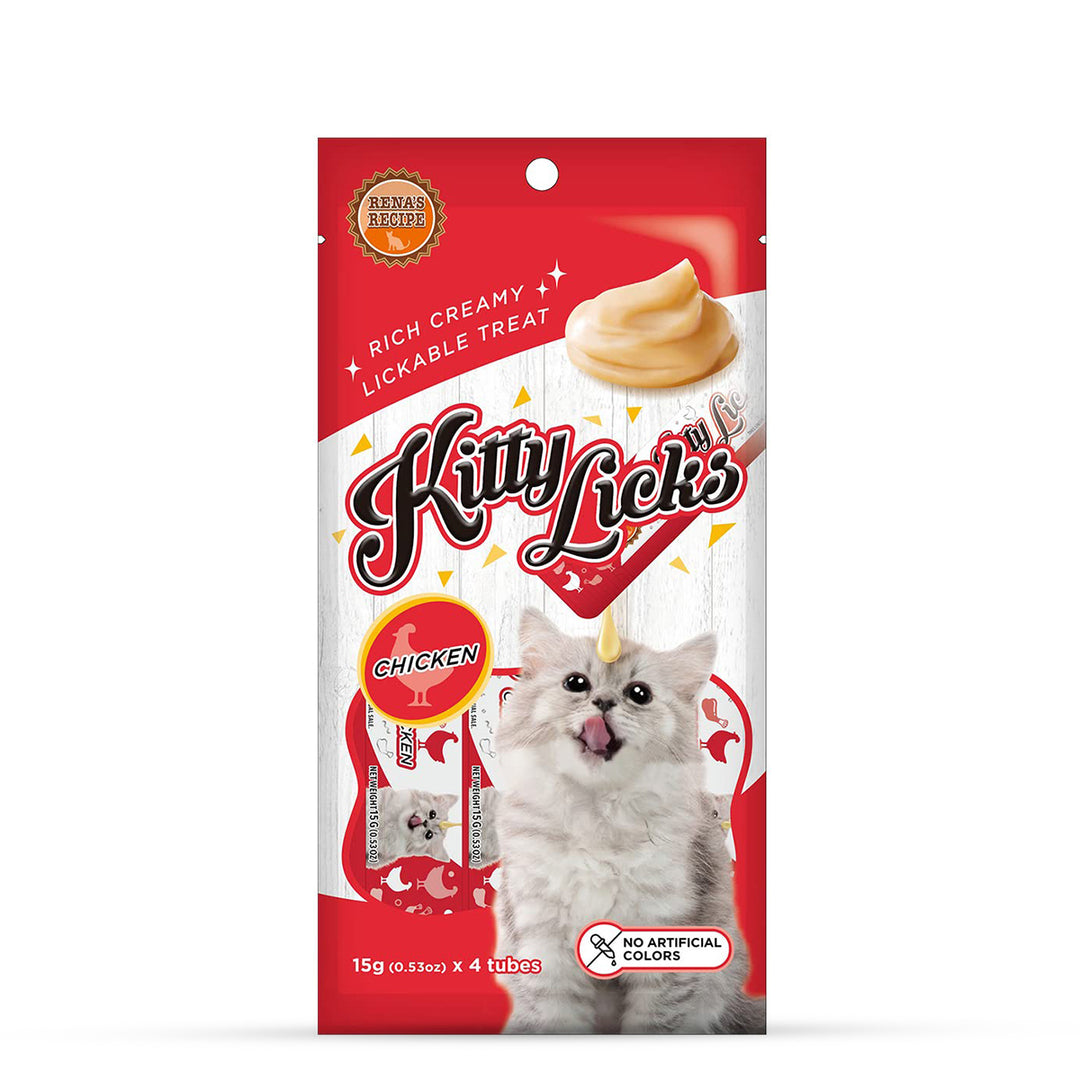 Rena Kitty Licks Chicken Flavor Cat Treat -60g Tubes