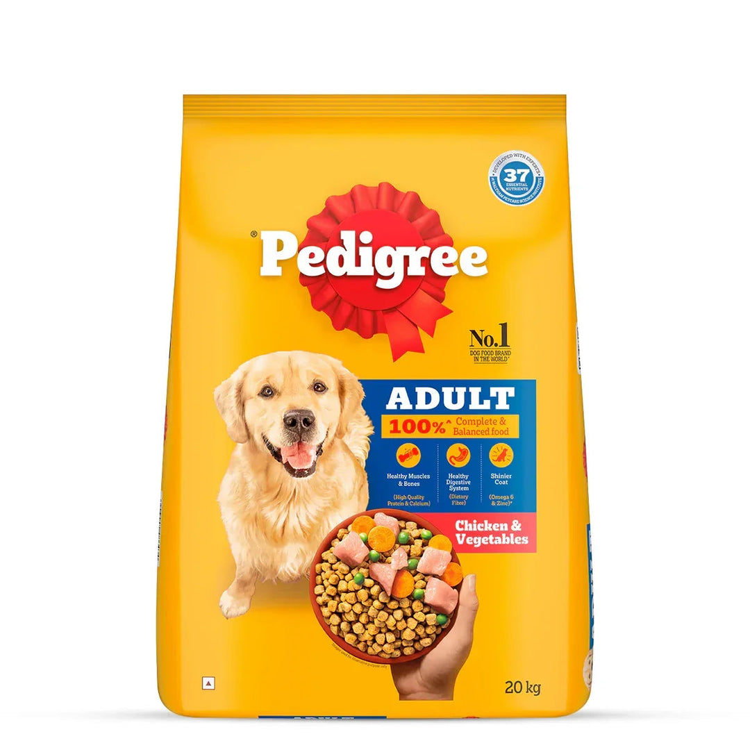 Pedigree Chicken & Vegetables Dry Dog Food - All Breed Adult