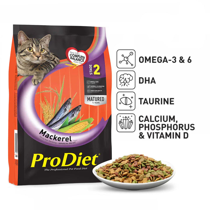 ProDiet Mackerel Dry Cat Food-1.2 kg