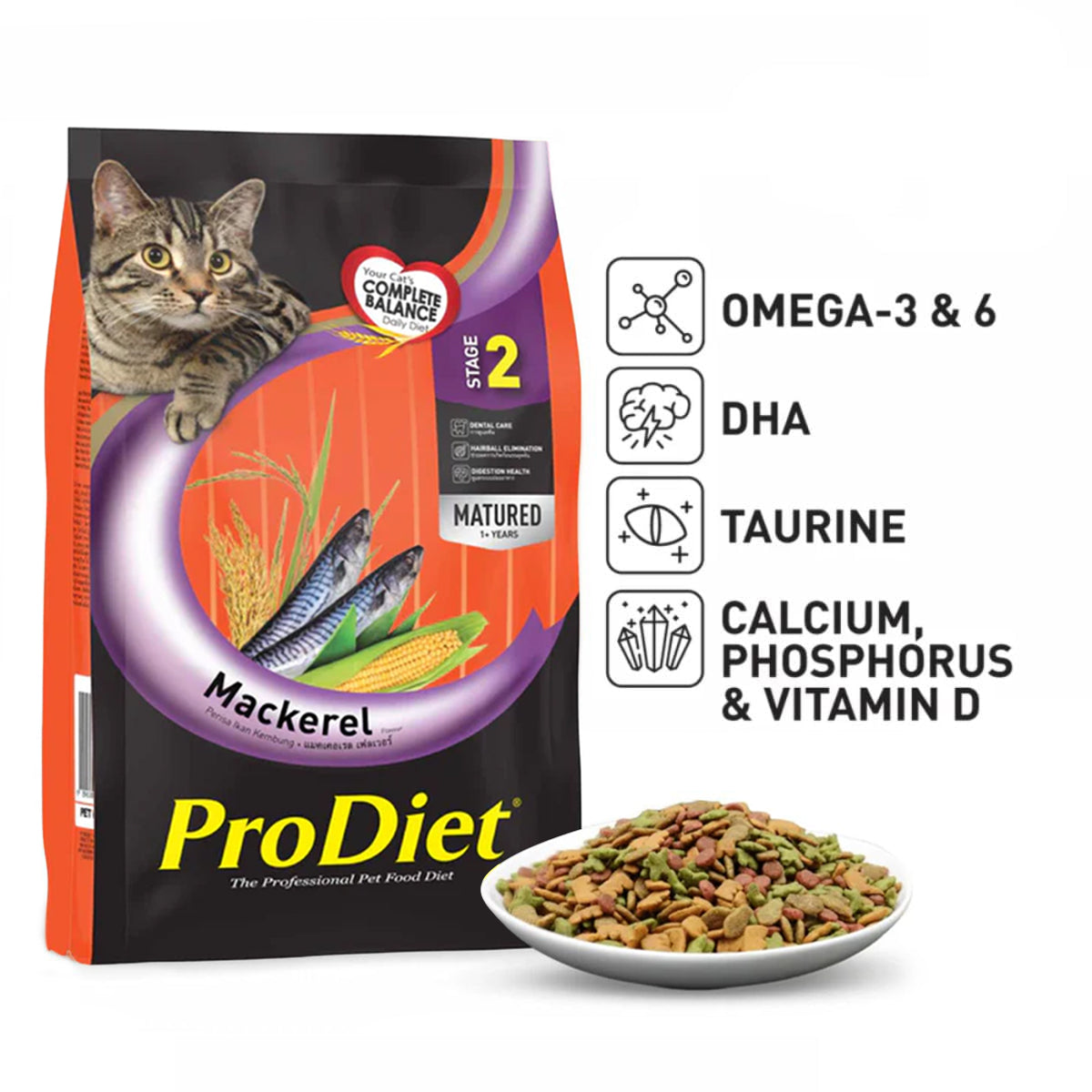 ProDiet Mackerel Dry Cat Food-1.2 kg