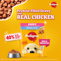 Pedigree Puppy Chicken Liver in Loaf with Vegetables - Wet Dog Food - All Breeds - 70 g