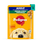 Pedigree Grilled Liver Chunks In Gravy With Vegetables - Adult Wet Dog Food - 70g