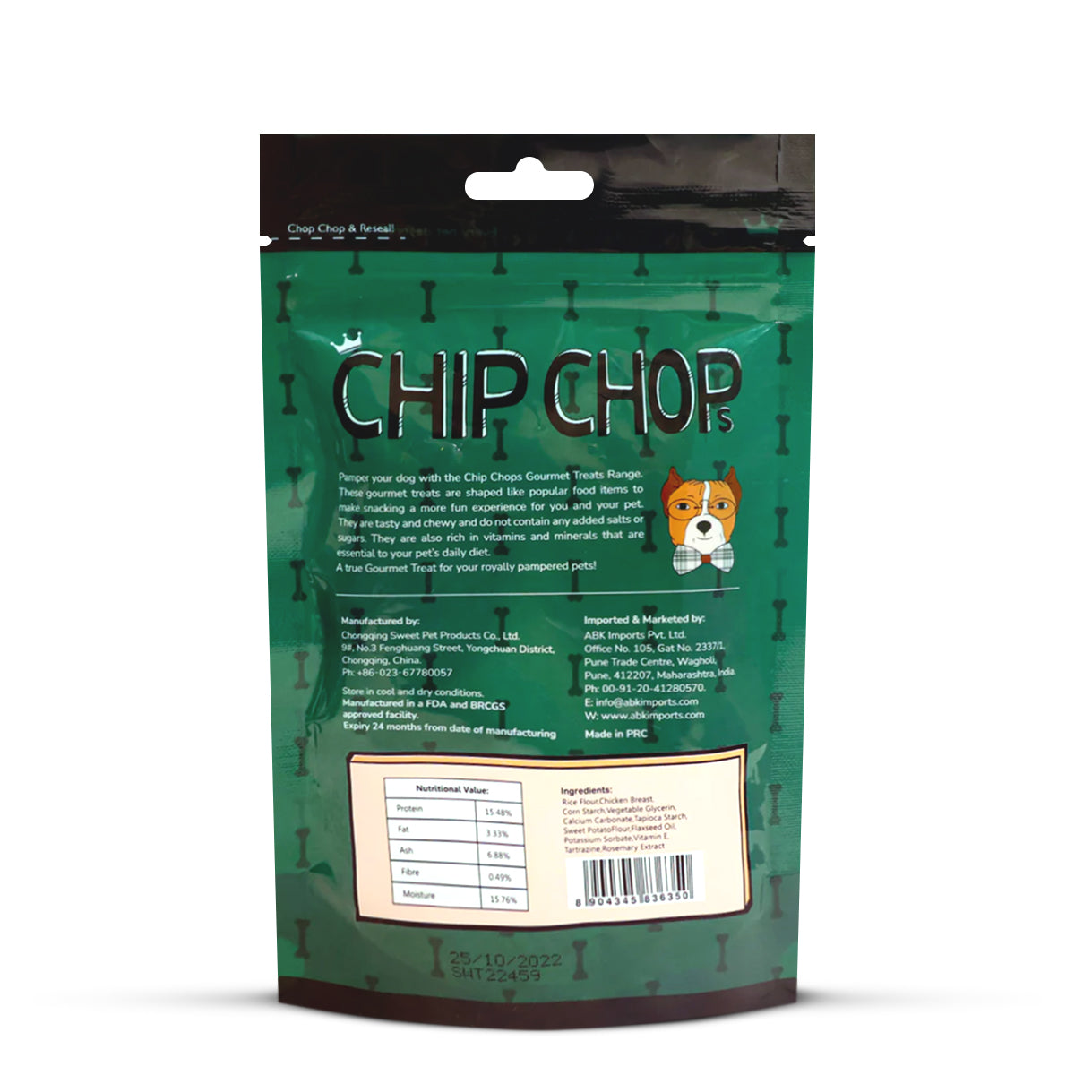 Chip Chops Chicken Donuts Dog Meaty Treat – 80g