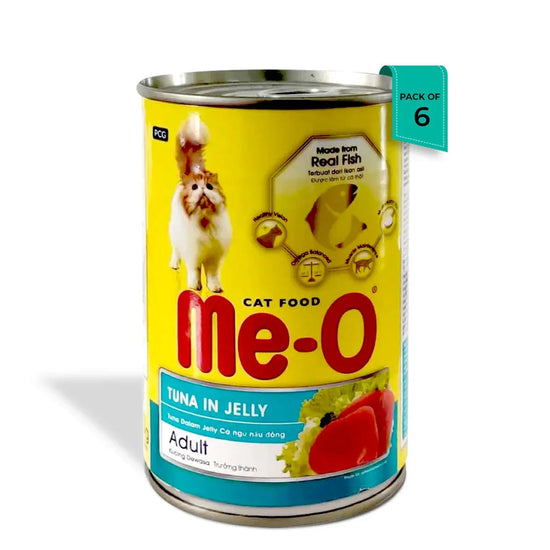 Me-O Tuna in Jelly Canned Wet Cat Food - All Breed Adult - 400g - Zigly