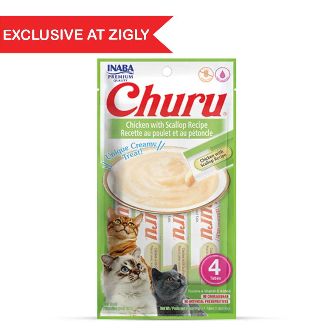 Inaba Churu Chicken with Scallop Meaty Creamy Cat Treat - 56gm