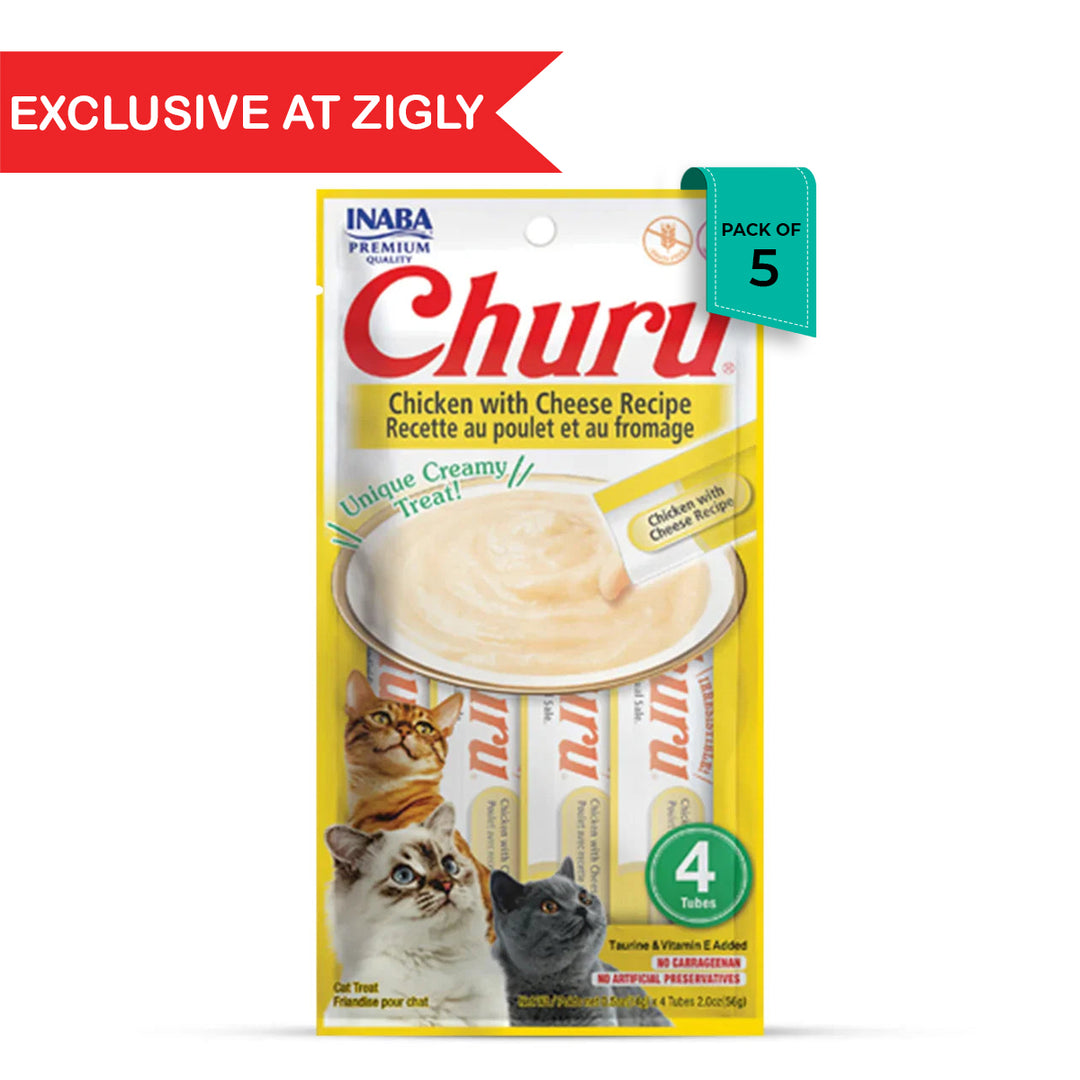 Inaba Churu Chicken with Cheese Meaty Creamy Cat Treat - 56gm
