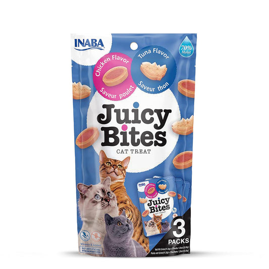 Inaba Juicy Bites Tuna n Chicken Flavor Cat Treat - 33.9gm