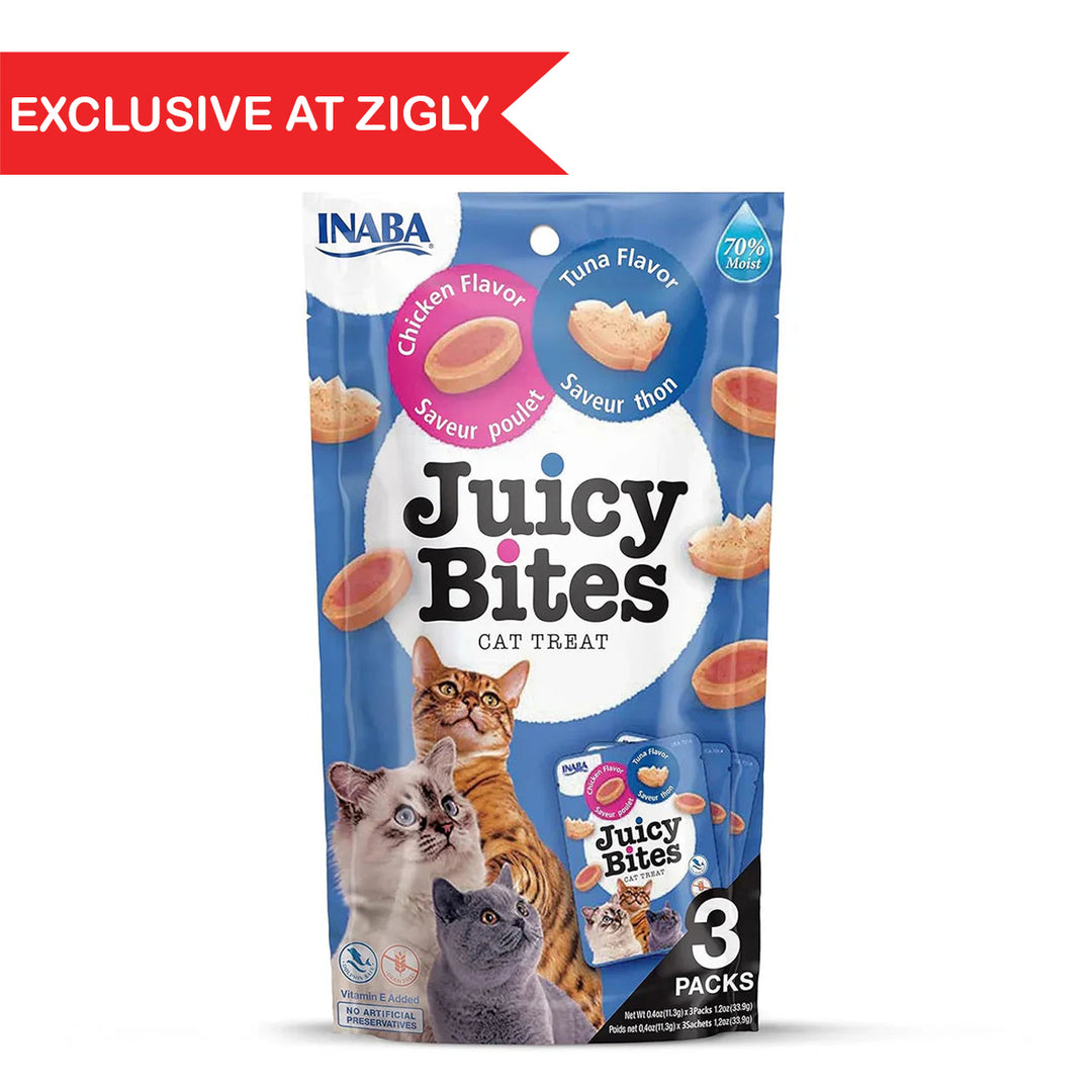 Inaba Juicy Bites Tuna n Chicken Flavor Cat Treat - 33.9gm