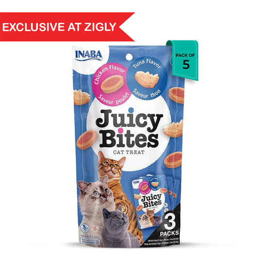 Inaba Juicy Bites Tuna n Chicken Flavor Cat Treat - 33.9gm
