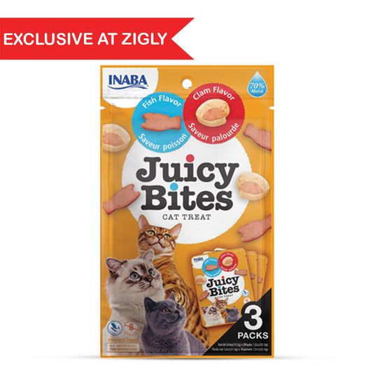 Inaba Juicy Bites Fish N Clam Flavor Cat Treat - 33.9g