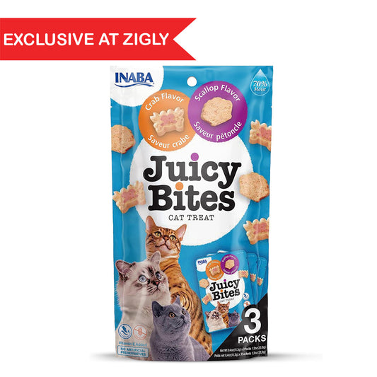 Inaba Juicy Bites Scallop N Crab Flavor Cat Treat - 33.9g