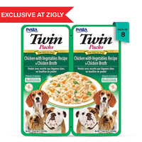 Inaba Twin Packs dog food chicken with vegetables in broth pack of 8 exclusive at zigly